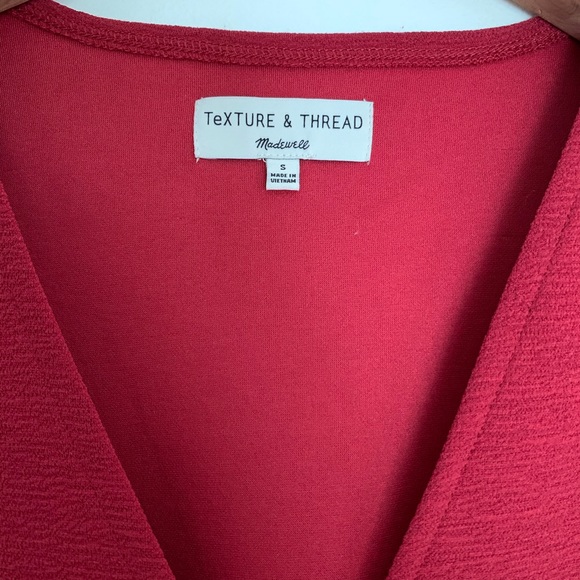Madewell TExTURE & THREAD Wrap Top - Picture 2 of 10
